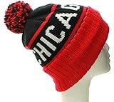 Absolute Clothing Chicago IL Champions Cuff Cable Knit Pom Pom Beanie Hat Cap