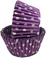 Regency Wraps Greaseproof Baking Cups, Purple Polka Dot, 40-Count, Standard.
