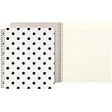 kate spade new york Large Spiral Notebook - Black D&eacute;cor Dots (So Well Composed)