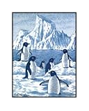 Arctic Penguins - 60" X 80" - Wildlife - Throw Blanket