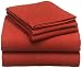 Pinzon 160-Gram Solid Flannel King Sheet Set, Brick