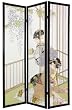 Unique Asian Accents, Accessories, & D&eacute;cor - 6ft. Geisha Art Print Japanese Shoji Folding Privacy Floor Screen Room Divider