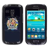 BearCase / Hard Back Shell Plastic Case Protection Cover /// Samsung Galaxy S3 MINI 8190 /// Smash Bros