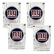 New York Giants 4pc 2oz Square Shot Glass Set NFL Football