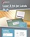 MACO Printable Labels for Mailing - Laser/Ink Jet Compatible Shipping Address Return Labels, 14 per Sheet, 1-1/3 x 4