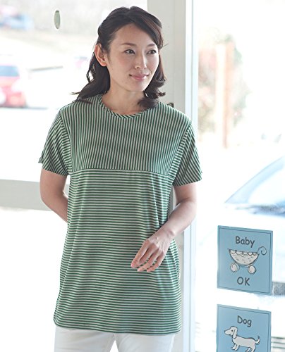 [ハッシュパピー]Hush Puppies(ハッシュパピー)切替ボーダーカットソー