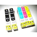 5x Epson Stylus Office BX 535 WD kompatible XL Druckerpatronen - 2xSchwarz-1xCyan-1xMagenta-1xGelb mit chip