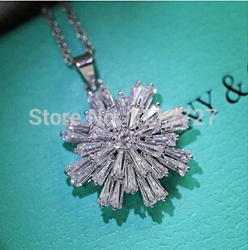 Pretty Birdy Original Custom Micro Inlaid Cz Snow Necklace Aesthetic Short Jewelry Sweater Chain Female Clavicle Chain Dress Accessories