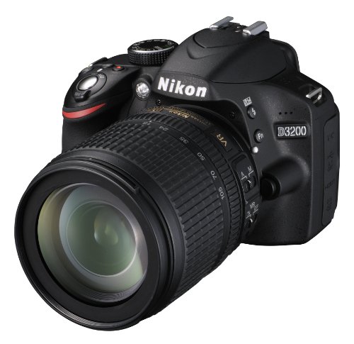 Nikon D3200 Fotocamera digitale reflex 24,2 Megapixel con Obiettivo Nikkor 18/105VR,SD 8GB Premium 100X Lexar [Nital card: 4 anni di garanzia] Picture
