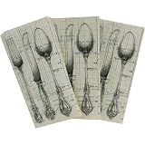 Antique Cutlery Napkins Guest Towels or buffet napkins 12 count per pack
