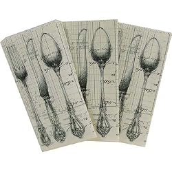 Antique Cutlery Napkins Guest Towels or buffet napkins 12 count per pack
