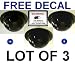 Fake Dome Camera Indoor/Outdoor Dummy Decoy w/ Security Sticker (3 Pack)
