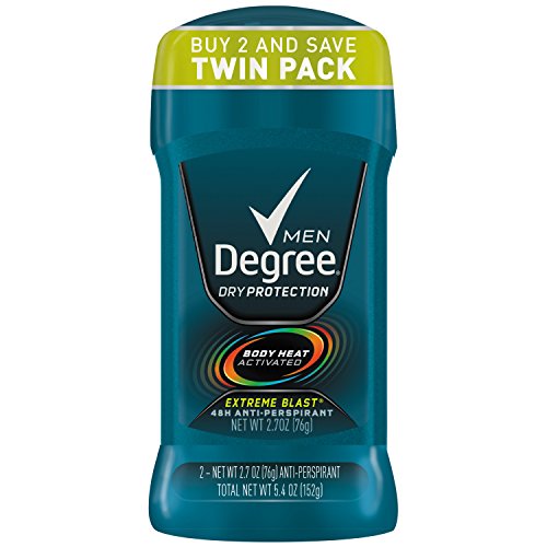 Degree Men Dry Protection Antiperspirant Extreme Blast 2.7 oz, 2 Pack