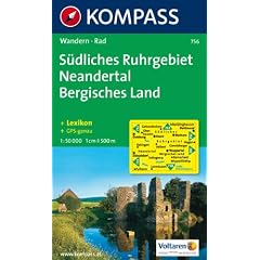 S�dliches  Ruhrgebiet - Neandertal - Bergisches Land: Wandern / Rad. 1:50.000