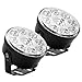Ultra Bright White Round 12V 9 LED Flood Beam Work DRL Daytime Running Fog Light For Chevy Ford Charger Dodge GMC Denali
