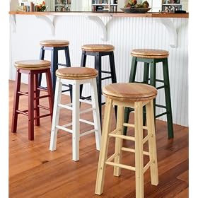 25 Solid Pine Swivel Bar Stool in Natural 