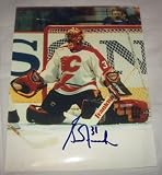 Grant Fuhr Autographed Calgary Flames 8x10 Photo W/PROOF, Picture of Grant Signing For Us, 5x Stanley Cup Champion, St. Louis Blues, Edmonton Oilers, Buffalo Sabres, Los Angeles Kings, Toronto Maple Leafs