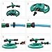Lawn Sprinkler by DigHealth(TM), Premium Quality ABS Base, Durable Automatic Rotary Three Arm Sprinkler Heads, Watering Entire Lawn And Garden Without Oscillating Systems Waste