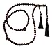 Small Shiny Dense Iron Wood Tesbih (Stigi) - Islamic Prayer Beads - 6mm Beads with Copper on Tassels