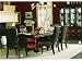 All new item 7 pc two toned finished wood Rosalinda dining table set