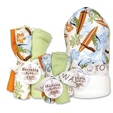 Surf's Up Hooded Towel, Wash Cloth & Burp Cloth Set