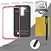 LG K7 / Tribute 5 / LS675 Case, INNOVAA Dual Armor Bumper Case W/ Free Screen Protector & Touch Screen Stylus Pen - Black