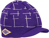 Minnesota Vikings Retro Sport Pattern Visor Knit Beanie Hat