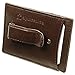 Alpine Swiss Mens Top Grain Leather Minimalist Money Clip Front Pocket Wallet