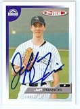 Jeff Francis Autographed/Hand Signed MLB Baseball Card (Colorado Rockies) 2005 Topps Total #86