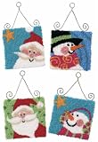 Holiday Friends Ornaments Punch Needle Kit