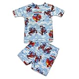 Spiderman by Marvel - Boys Short Sleeve Shortie Spiderman Pajamas, Light Blue, White, Red (Size 4)