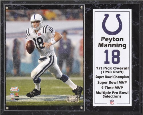 Peyton Manning Sublimated 12x15 Plaque | Details: Indianapolis Colts