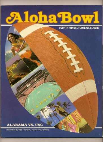 1985 Aloha Bowl Program Alabama USC