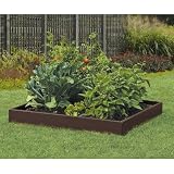 Suncast RB448H 46-Inch by 46-Inch by 5-1/2-Inch 4 Panel Resin Raised Garden Kit