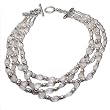 Choker Necklace for Women Sterling Silver Rosequartz Gemstone 16 inches (snklc086)