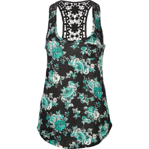 FULL TILT Crochet Racerback Womens Tank
