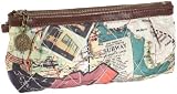 Sydney Love Quilted Subway Print Wristlet