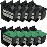 Sophia Global Remanufactured Ink Cartridge Replacement for Dell T0529 and T0530 (5 Black, 5 Color)