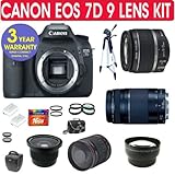 Canon EOS 7D Digital SLR Camera + Deluxe Camera Outfit