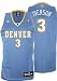 Allen Iverson Jersey: adidas Blue Swingman #3 Denver Nuggets Jersey - X-Large