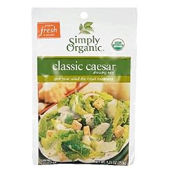 Simply Organic Classic Caesar Dressing, 1.25-Ounce Packets (Pack of 24)
