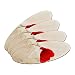 Red Poppy Flower in Wheat Field Double-Sided Oval Nail File Emery Board 4 Pack