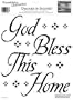 RoomMates RMK0035SS God Bless This Home Peel & Stick Single Sheet