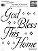 RoomMates God Bless This Home Peel and Stick Quote Wall Decal Sheet
