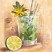 Eurographics K-SSV1027 Sonia Svenson, Mojito 20 x 20 cm, Keilrahmenbild (keine Einrahmung n&ouml;tig) - cocktails