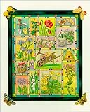 IMAGE OF Le jardin aux papillons I HIGH QUALITY CANVAS Print With Light Added BRUSHSTROKES J. Meredith 16x20