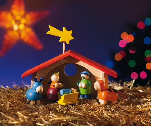 Selecta Spielzeug 5220 - Weihnachtskrippe f&uuml;r Kinder, hergestellt in Deutschland im Preisvergleich 