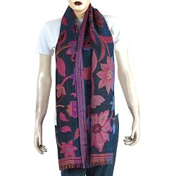 Wool Long Scarf Ladies Winter Clothes Handcrafted Gift