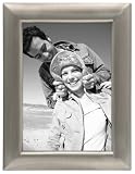 Satin Roll Pewter Picture Frame Metal 5x7"