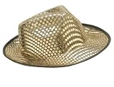 Adult Gold Sequin Fedora Hat